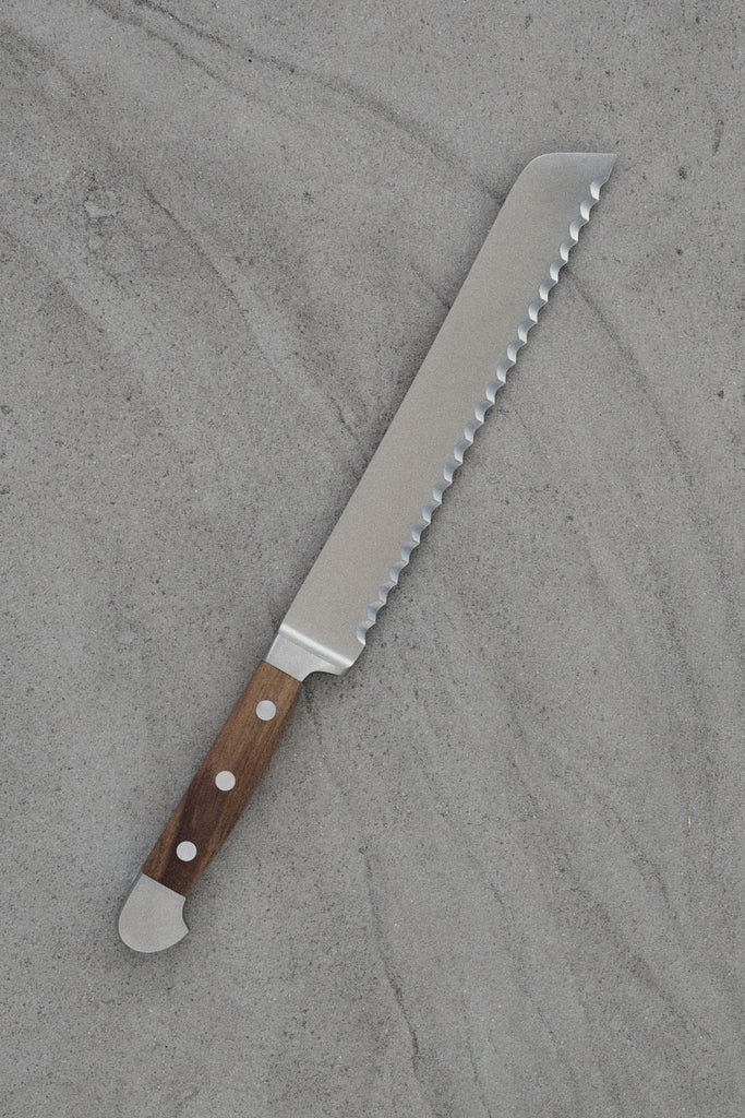Güde Brotmesser 21 cm lang mit Walnussholzgriff