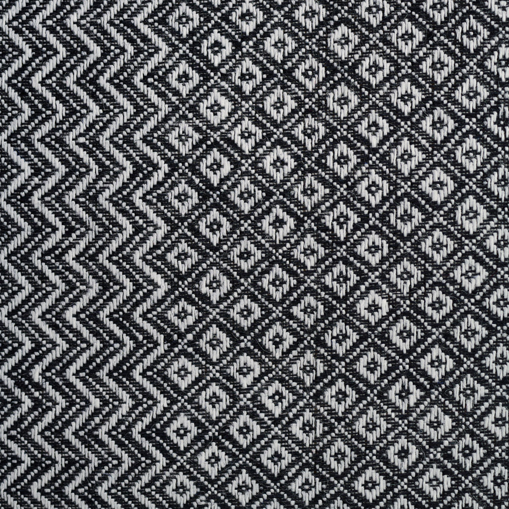 Textil Detail von Leinen Geschirrtuch schwarz