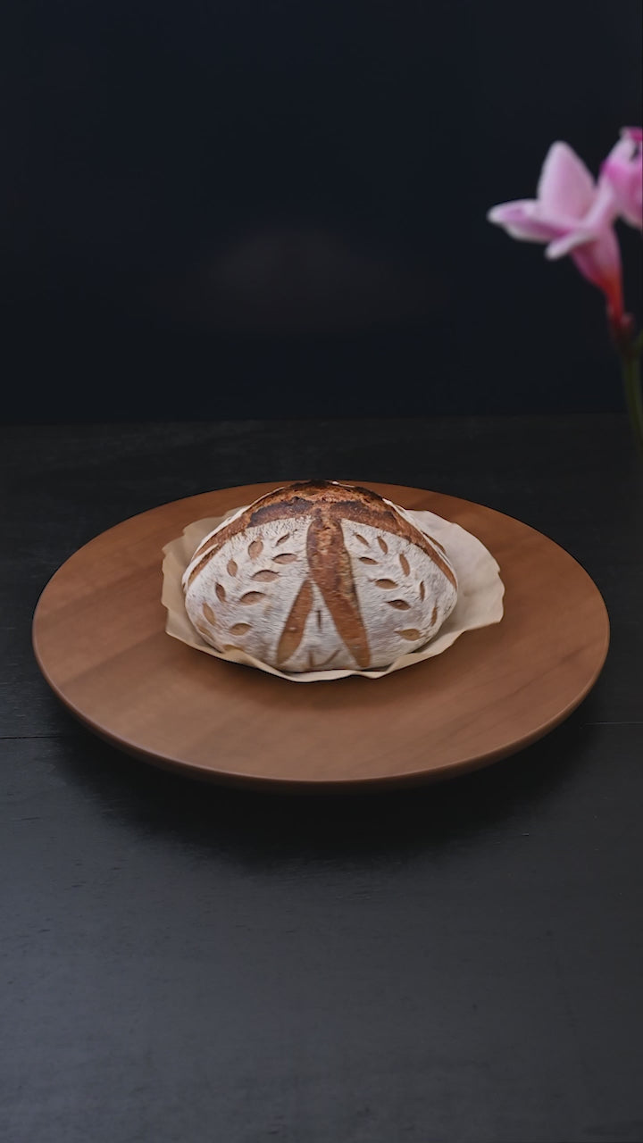 Lazy Susan Drehteller Holz 30,5 Cm Rustikal – Mit Stahlrahmen, 360° Für Küche & Tisch