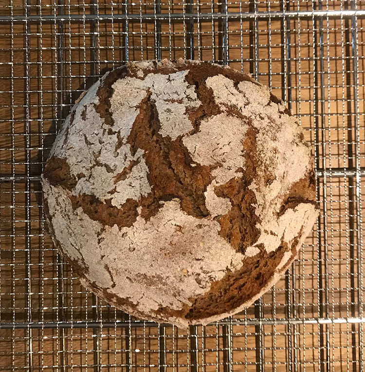 Kursteilnehmerin Judith aus Berlin hat das Schumacherbrot aus dem Online Brotbackkurs gebacken.