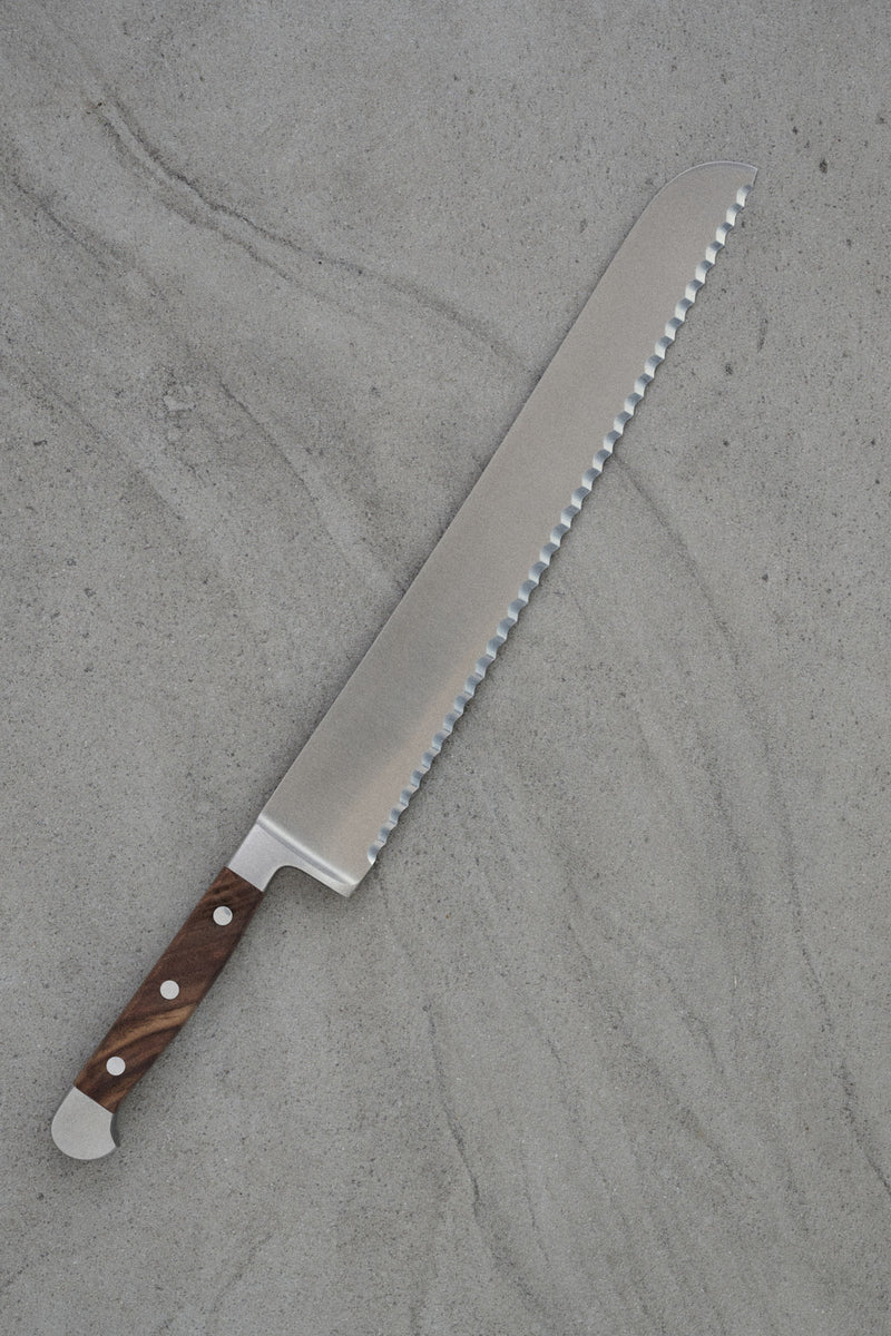 Güde Brotmesser 32 cm lang mit Walnussholzgriff