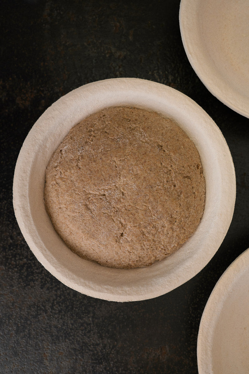 ROGGENWOLF Gärkorb Holzschliff rund zum Brotbacken