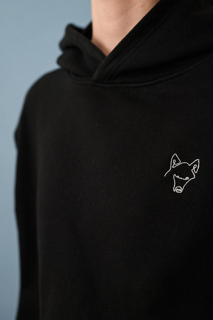 ROGGENWOLF schwarzer unisex Hoodie