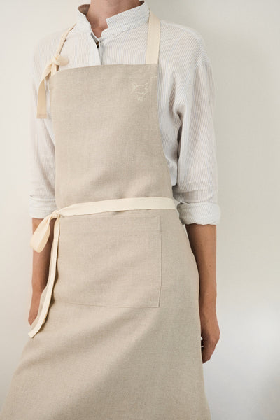 Leinenschürze in Deutschland genäht