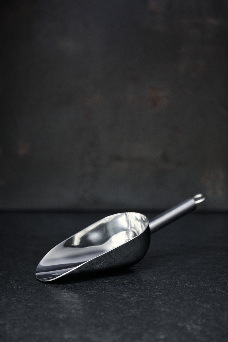 Mehlschaufel aus rostfreiem Edelstahl