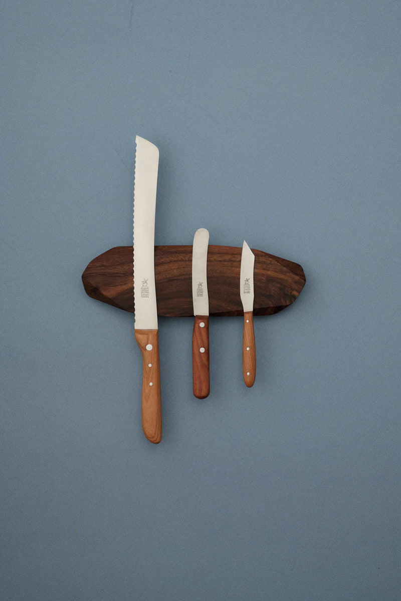 Magnetische Messerleiste aus Walnussholz