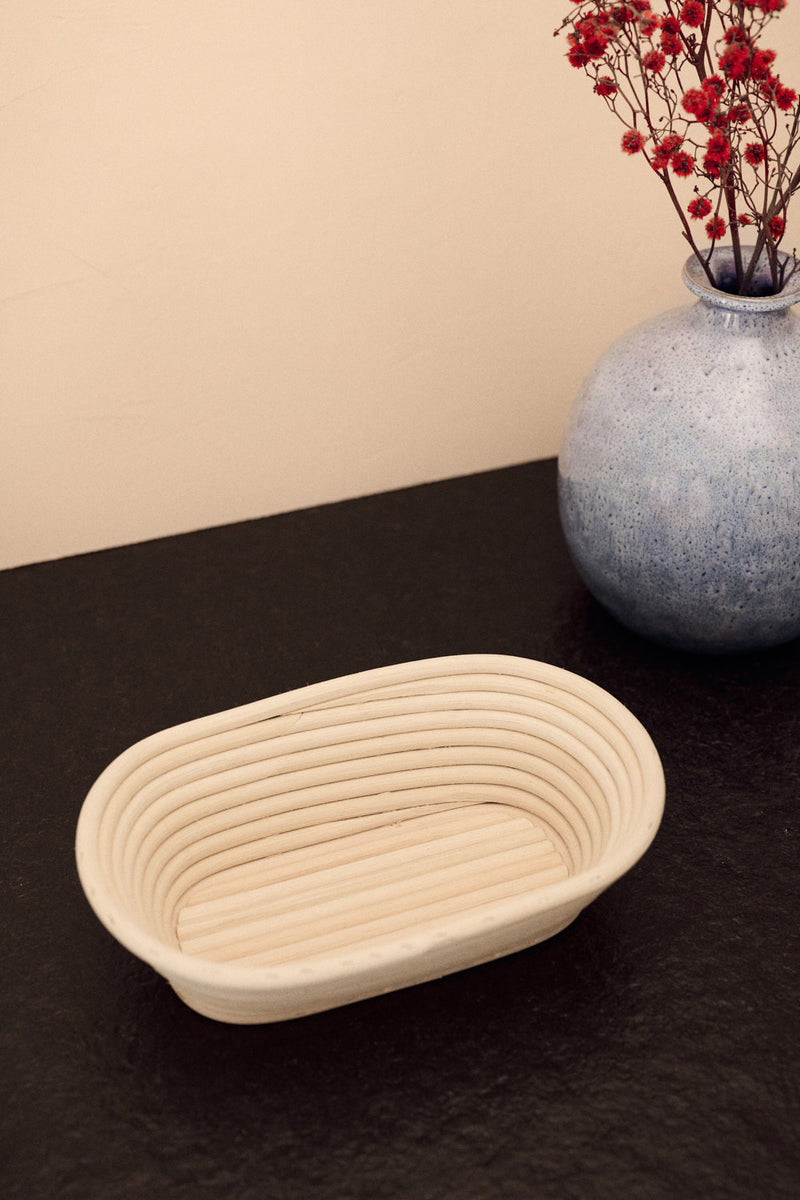 Peddirohr Gärkorb oval in Deutschland hergestellt