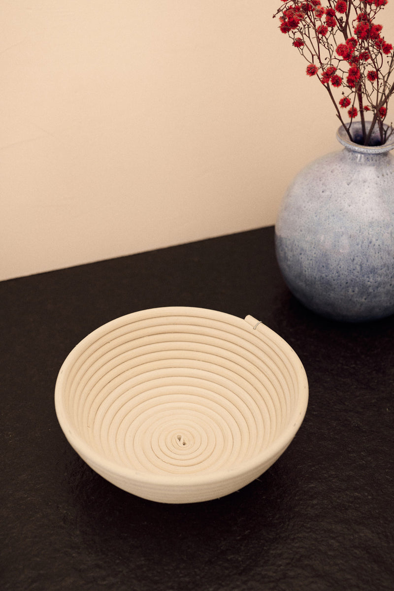 Peddirohr Gärkorb rund in Deutschland hergestellt