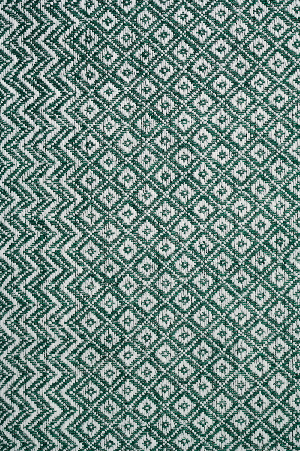 Textil Detail von Leinen Geschirrtuch grün