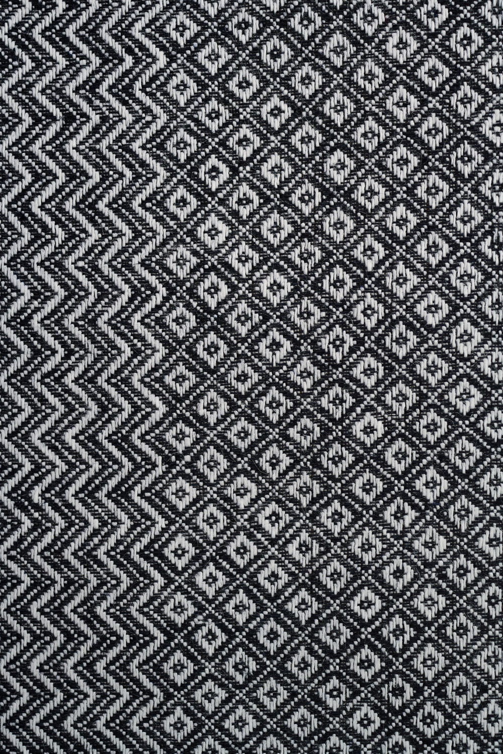 Textil Detail von Leinen Geschirrtuch schwarz