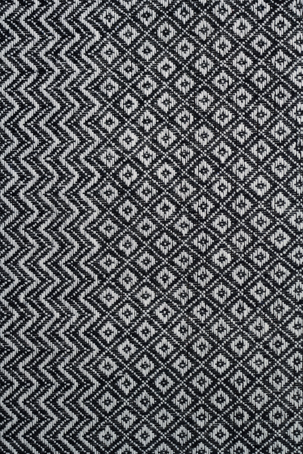 Textil Detail von Leinen Geschirrtuch schwarz