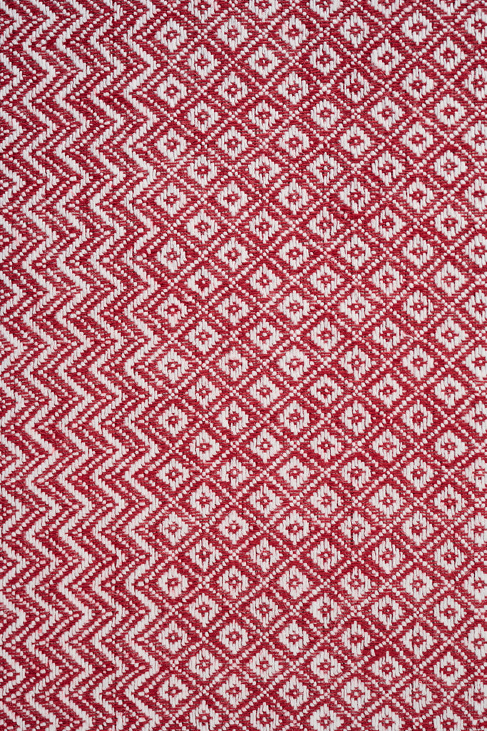 Textil Detail von Leinen Geschirrtuch weinrot