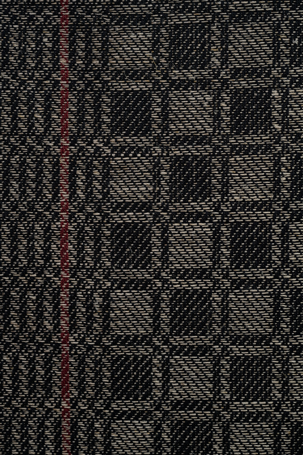 Textil Detail von Grubentuch grau natur